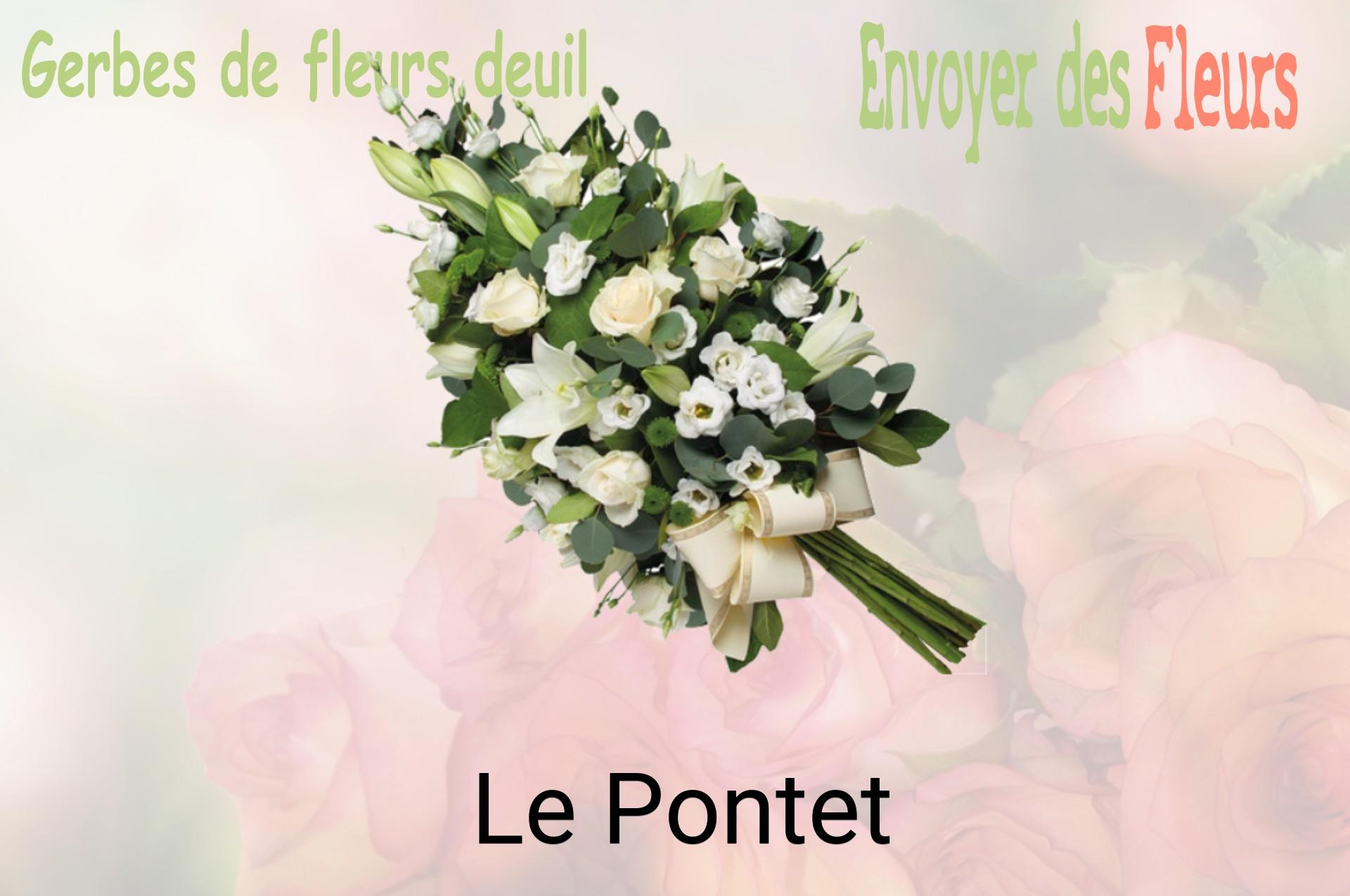Gerbe de fleurs de deuil livrée à Le Pontet